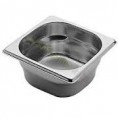 BACINELLA INOX GN 1/6 dimensioni 17,6X16,2 altezza 65 capacità 1 lt
